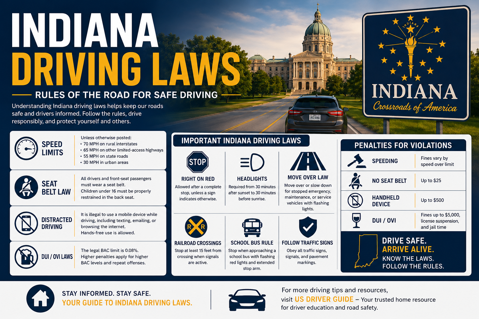 Indiana Driving Laws: Essential Rules Every Driver Should Know